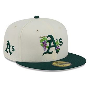 Men's New Era White/Green Athletics Blossom 59FIFTY Fitted Hat