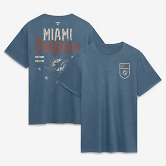 Men's Fanatics Blue Miami Dolphins Washed Americana T-Shirt
