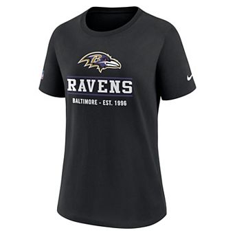 Women's Nike Black Baltimore Ravens Sideline Alt Dri-FIT T-Shirt