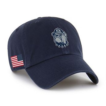Men's '47 Navy Georgetown Hoyas Americana Heritage Clean Up Adjustable Hat