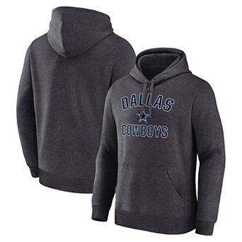Men's Logo Athletic Charcoal Dallas Cowboys Arch Victory Hoodie