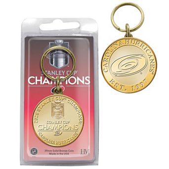 Highland Mint Carolina Hurricanes 2026 Stanley Cup Champions Bronze Coin Key Chain