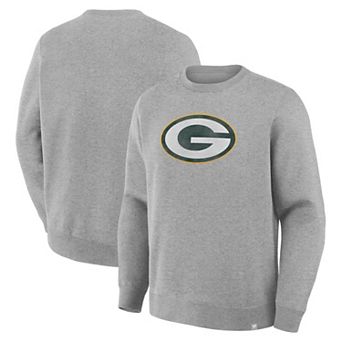 Men's Fanatics Heather Gray Green Bay Packers Legacy Sweatshirt
