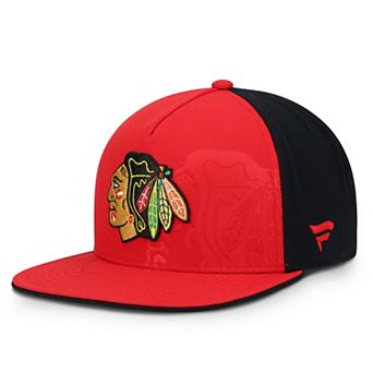 Men's Fanatics Red/Black Chicago Blackhawks Snapback Hat