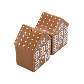 Gingerbread House Shaped Salt and Pepper Shakers