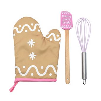 Gingerbread Print 3 pc Cooking Set