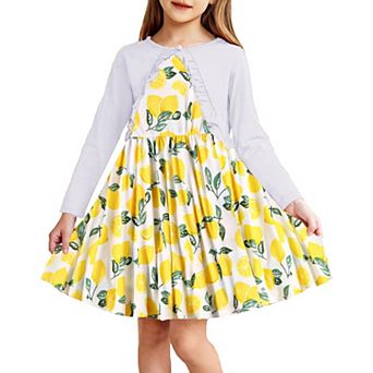 Arshiner Toddler Girls Cute Easter Dress And Shrugs Set Girl Casual Sleeveless Sundress