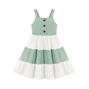 Arshiner Toddler Girl Easter Summer Dress Beach Sleeveless Twirl Swing Flowy Midi Dresses