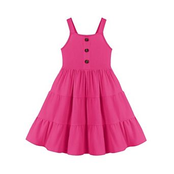 Arshiner Toddler Girl Easter Summer Dress Beach Sleeveless Twirl Swing Flowy Midi Dresses