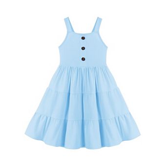 Arshiner Toddler Girl Easter Summer Dress Beach Sleeveless Twirl Swing Flowy Midi Dresses