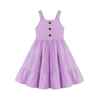 Arshiner Toddler Girl Easter Summer Dress Beach Sleeveless Twirl Swing Flowy Midi Dresses