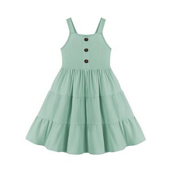 Arshiner Toddler Girl Easter Summer Dress Beach Sleeveless Twirl Swing Flowy Midi Dresses