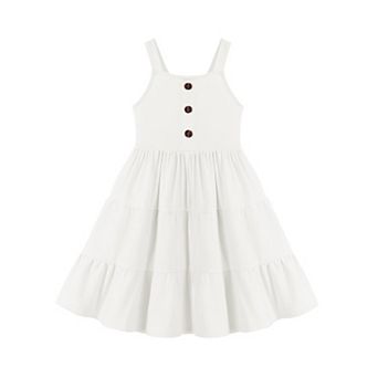 Arshiner Toddler Girl Easter Summer Dress Beach Sleeveless Twirl Swing Flowy Midi Dresses