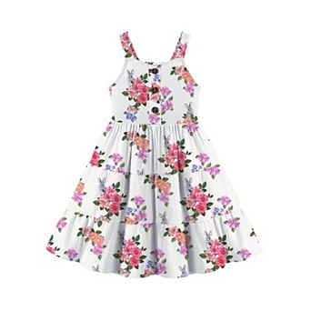 Arshiner Toddler Girl Easter Summer Dress Beach Sleeveless Twirl Swing Flowy Midi Dresses