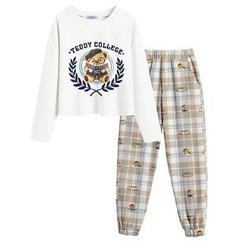 Arshiner Girls Tie Dye Outfits Sweatsuits Set Cute Pullover Hoodies Sweatshirts Jogger Sweatpants