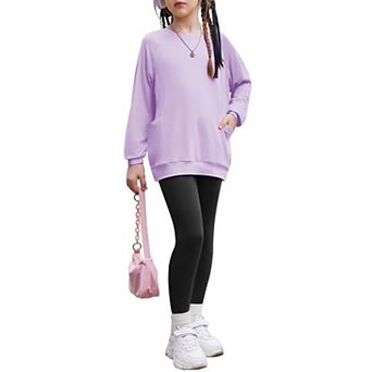 Arshiner Girls Trendy Leopard Outfits Piece Long Sleeve Top And Pants Casual Clothing For Girls