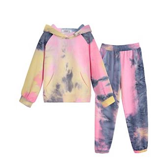 Arshiner Girls Tracksuits Fall Piece Outfits Long Sleeve Pullover Hoodies And Sweatpants