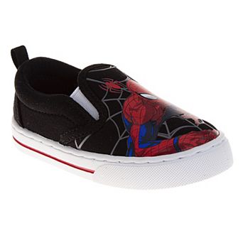 Marvel Webbed Wonder Spider-Man Boys' Slip-On Canvas Shoes (Toddlers/Little Kids)