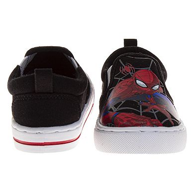 Marvel Webbed Wonder Spider-Man Boys' Slip-On Canvas Shoes (Toddlers/Little Kids)