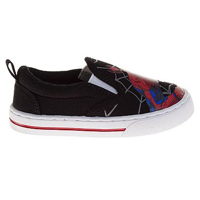 Marvel Webbed Wonder Spider-Man Boys' Slip-On Canvas Shoes (Toddlers/Little Kids)