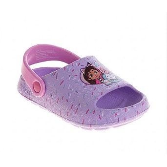 Gabby’s Dollhouse Cakey Cat & Gabby Girls' Purple Clogs (Toddlers/Little Kids)