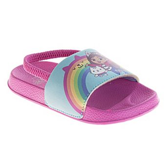 Gabby’s Dollhouse "Purr-fect Party" Girls' Purple EVA Slides (Toddlers/Little Kids)