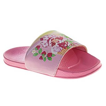 Strawberry Shortcake Girls' Pink EVA Slides (Little Kids/Big Kids)
