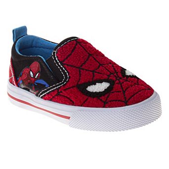 Marvel Web-Face Spider-Man Boys' Slip-On Canvas Shoes (Toddlers, Little Kids)
