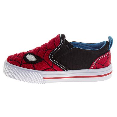 Marvel Web-Face Spider-Man Boys' Slip-On Canvas Shoes (Toddlers, Little Kids)