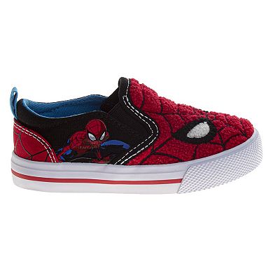 Marvel Web-Face Spider-Man Boys' Slip-On Canvas Shoes (Toddlers, Little Kids)