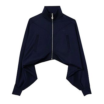Lacoste Womens/Ladies Full Zip Crop Sweatshirt