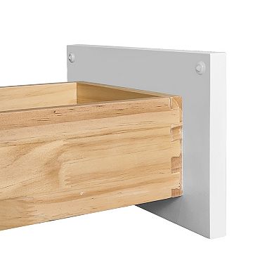 9 inch Narrow White Shaker Base Cabinet Soft-Close Drawer and Door