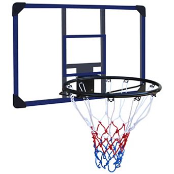 Wall Mounted Basketball Hoop Set with 35 Inch Shatterproof Folding Backboard