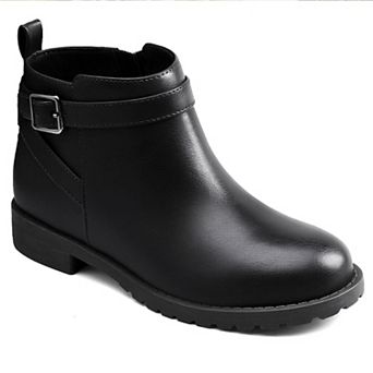 HOMEHOT Girls Ankle Boots Fashion Casual Boot with Side Zipper
