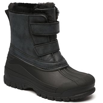 HOMEHOT Girls Boys Winter Snow Boots with Warm Fur Lining
