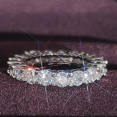 14K Gold Plated Cubic Zirconia Stackable Statement Ring