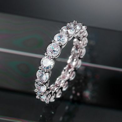 14K Gold Plated Cubic Zirconia Stackable Statement Ring