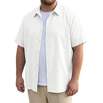 Men's Big & Tall Shirts Short Sleeve Button Down Beach Summer Casual Shirt