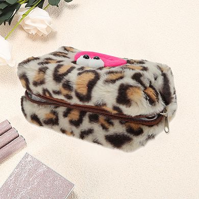 Leopard Printing Drawstring Bag for Vacation Business Travel