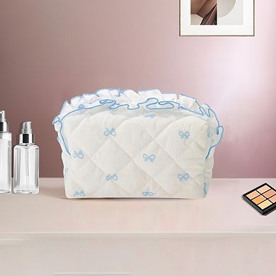 Lace Bow Ruffles Bag for Business Travel