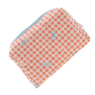 Plaid Bow Bag for Travel Vacation