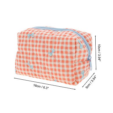 Plaid Bow Bag for Travel Vacation