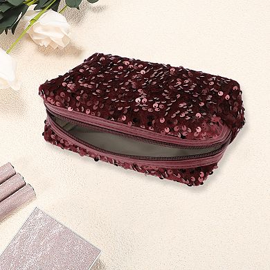 Women Portable Sequin Bag for Business Travel Vacation
