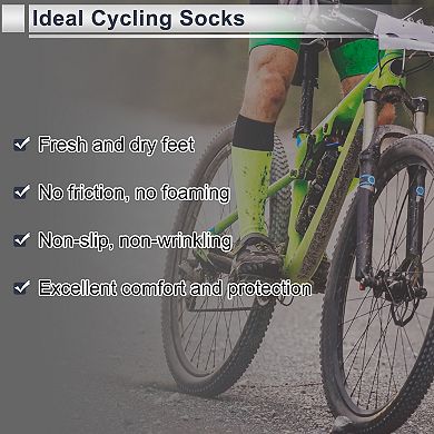 Cycling Socks Breathable Sweat-Absorbent 1 Pair