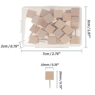 30Pcs Push Pins, Portable and Durable Thumb Tacks