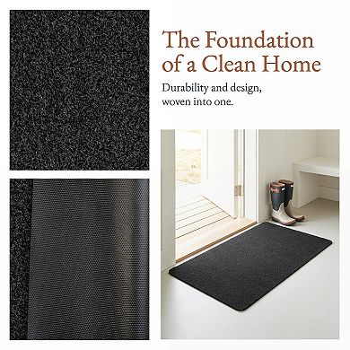 Outdoor Doormat, Waterproof Polypropylene Front Door Mat, Non-Slip Scraper Welcome Mat 26"x17"