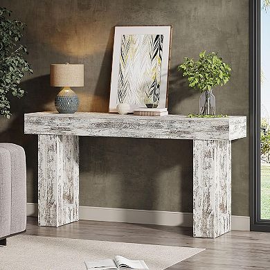 Tribesigns Wooden Sofa Table, 63-Inch Modern Console Table For Living Room