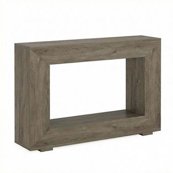Tribesigns Farmhouse Console Table, 47" Rustic Wood Entryway Sofa Table with Storage
