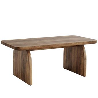 Tribesigns 47" Coffee Table Farmhouse Wood Rectangular Living Room Table