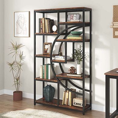 Tribesigns Freestanding Bookshelf, 68.9" Etagere Bookcase with 9 Open Shelves